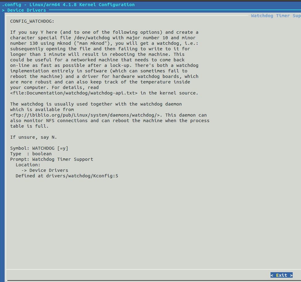 Configure kernel to enable watchdog in ls1043ardb NXP Community