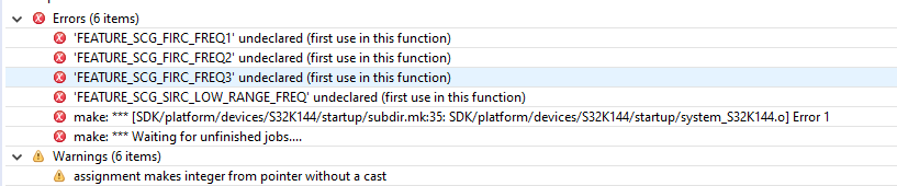 Include folder not created - NXP Community