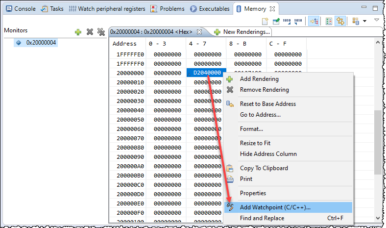 Adding Watchpoints from Memory View.png