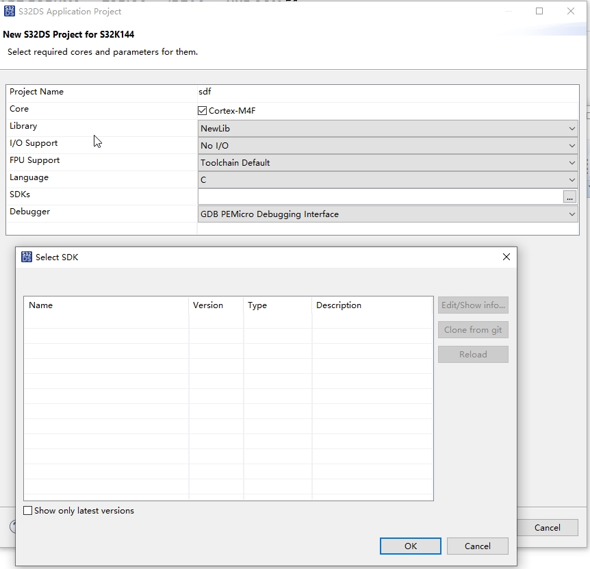 S32DS V3.3 New application project unable to find SDK - NXP Community