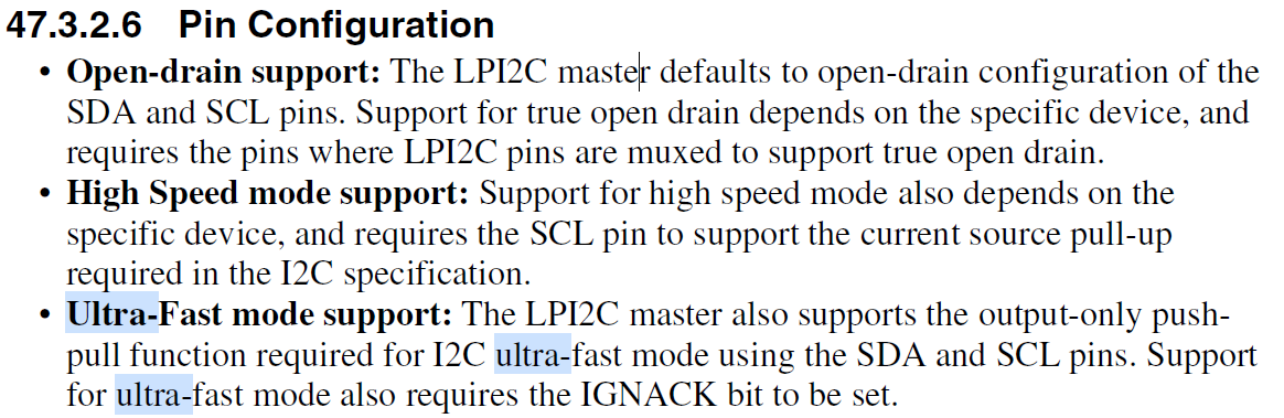 LPI2C High Speed Mode - NXP Community