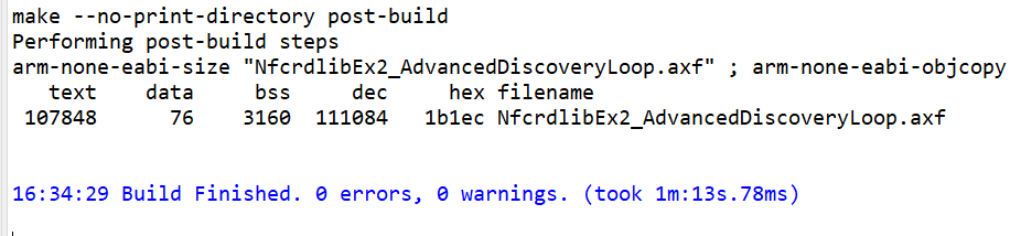 NFC reader library compiling result.png NFC reader library compiling result.png