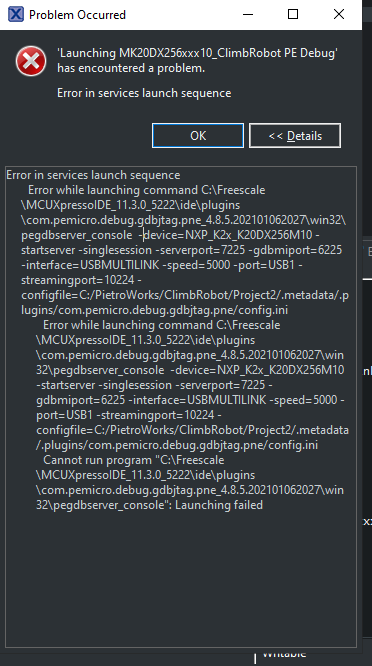 Solved: MCUXpresso no Debug probe - NXP Community