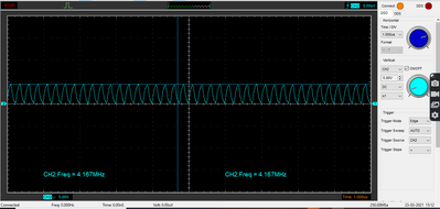 SPI frequency set to 4Mhz.
