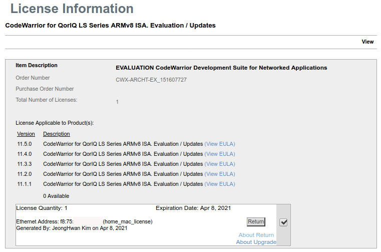 Solved: [LS2088A] There is no Codewarrior License file - NXP Community