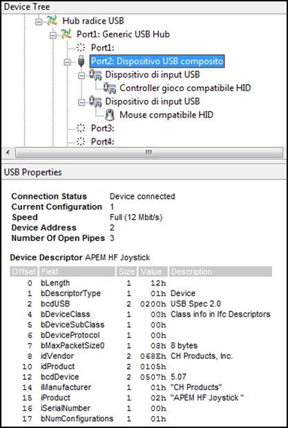 USB defice with two interfaces