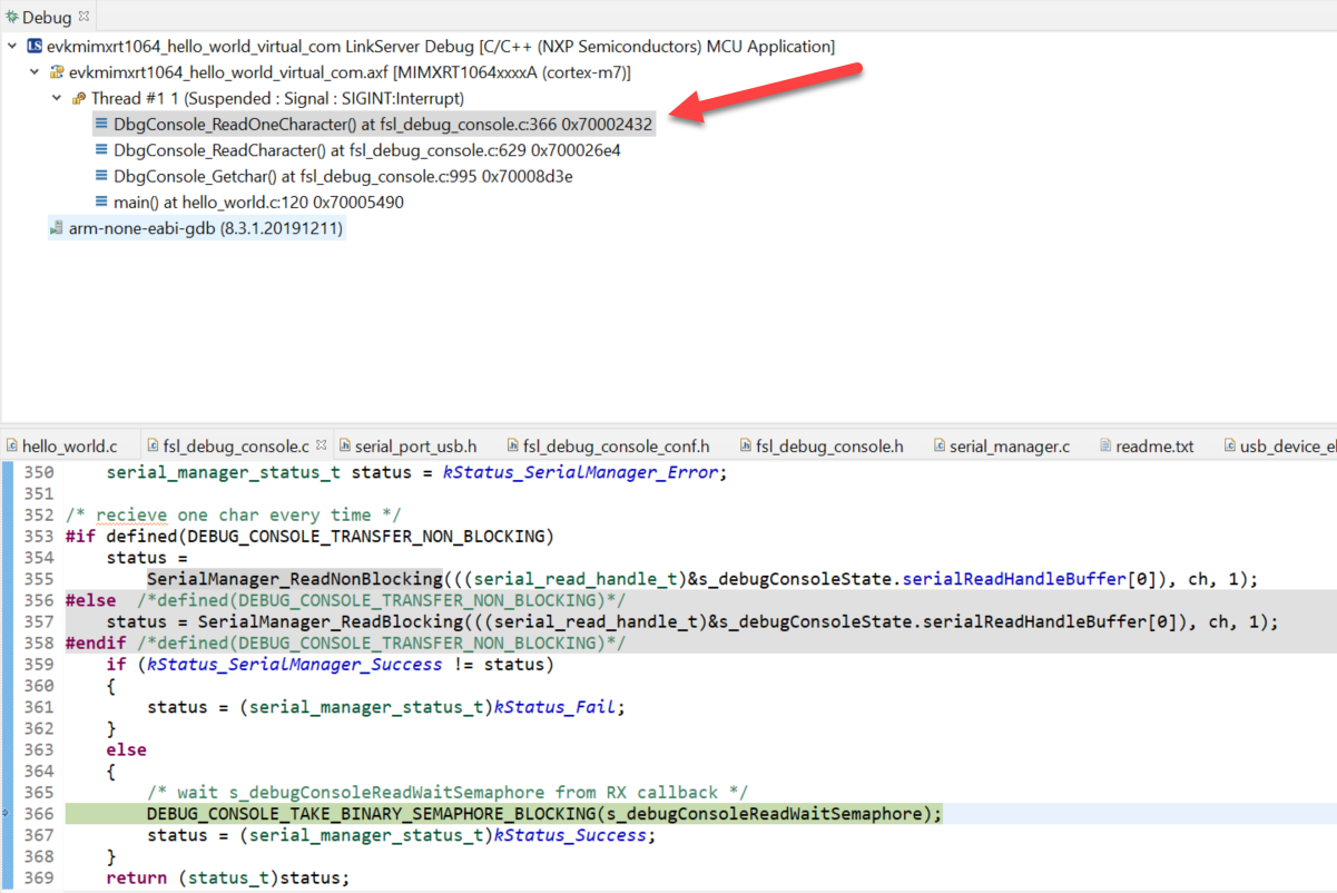 Debug Console using fsl_component_serial_port_usb - NXP Community