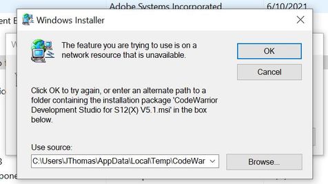 CodeWarrioruninserrormsg.JPG CodeWarrioruninserrormsg.JPG