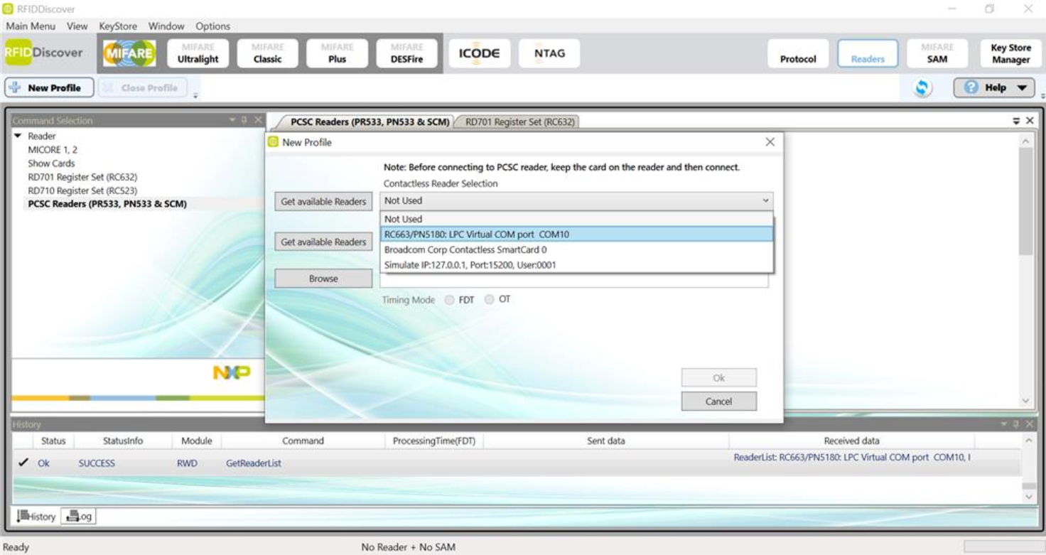 How to use the RFIDDiscover with CLEV6630B(V2.0) Borad? NXP Community