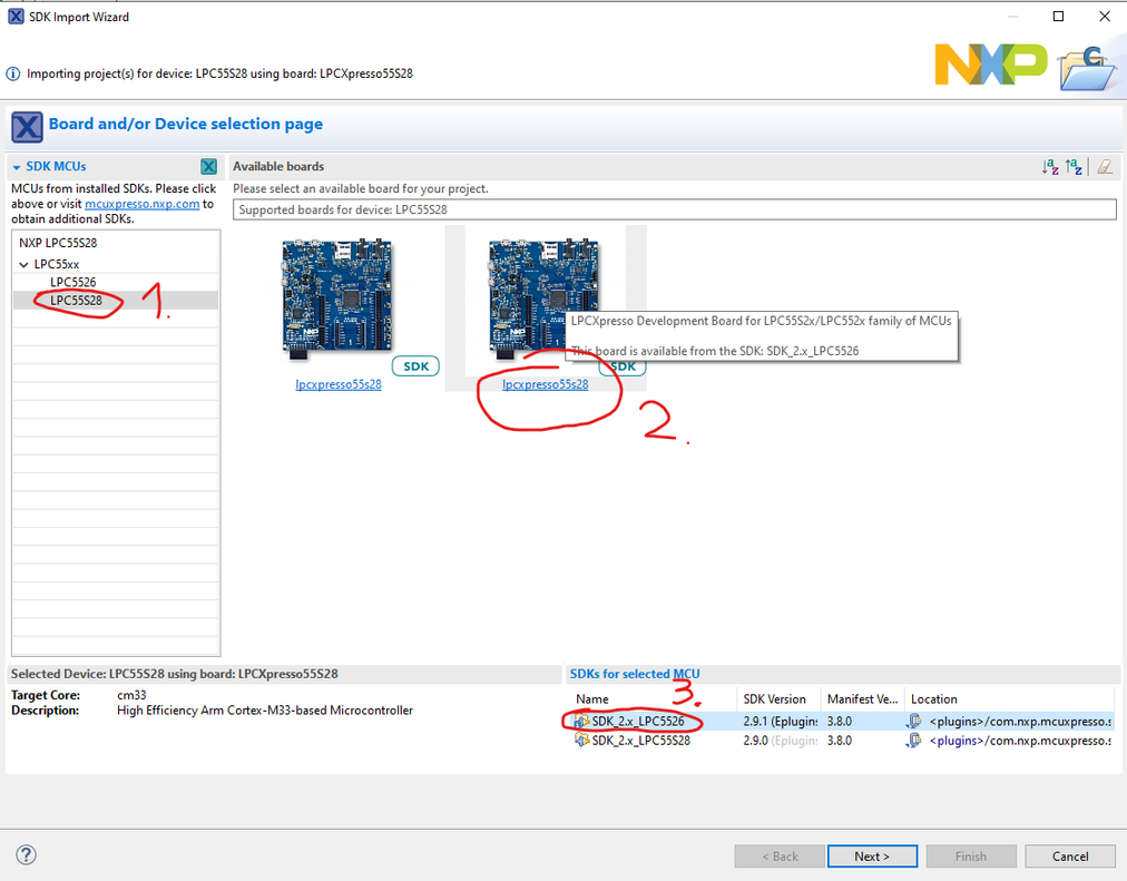 Import SDK Examples Wizard