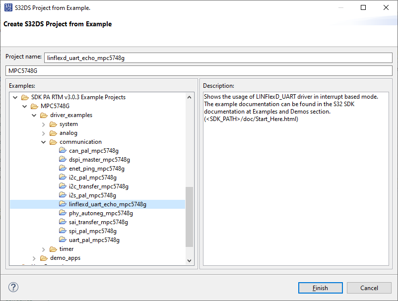 Solved: S32DS v3.4 + SDK RTM 4.0.2: example project not ge - NXP  Community