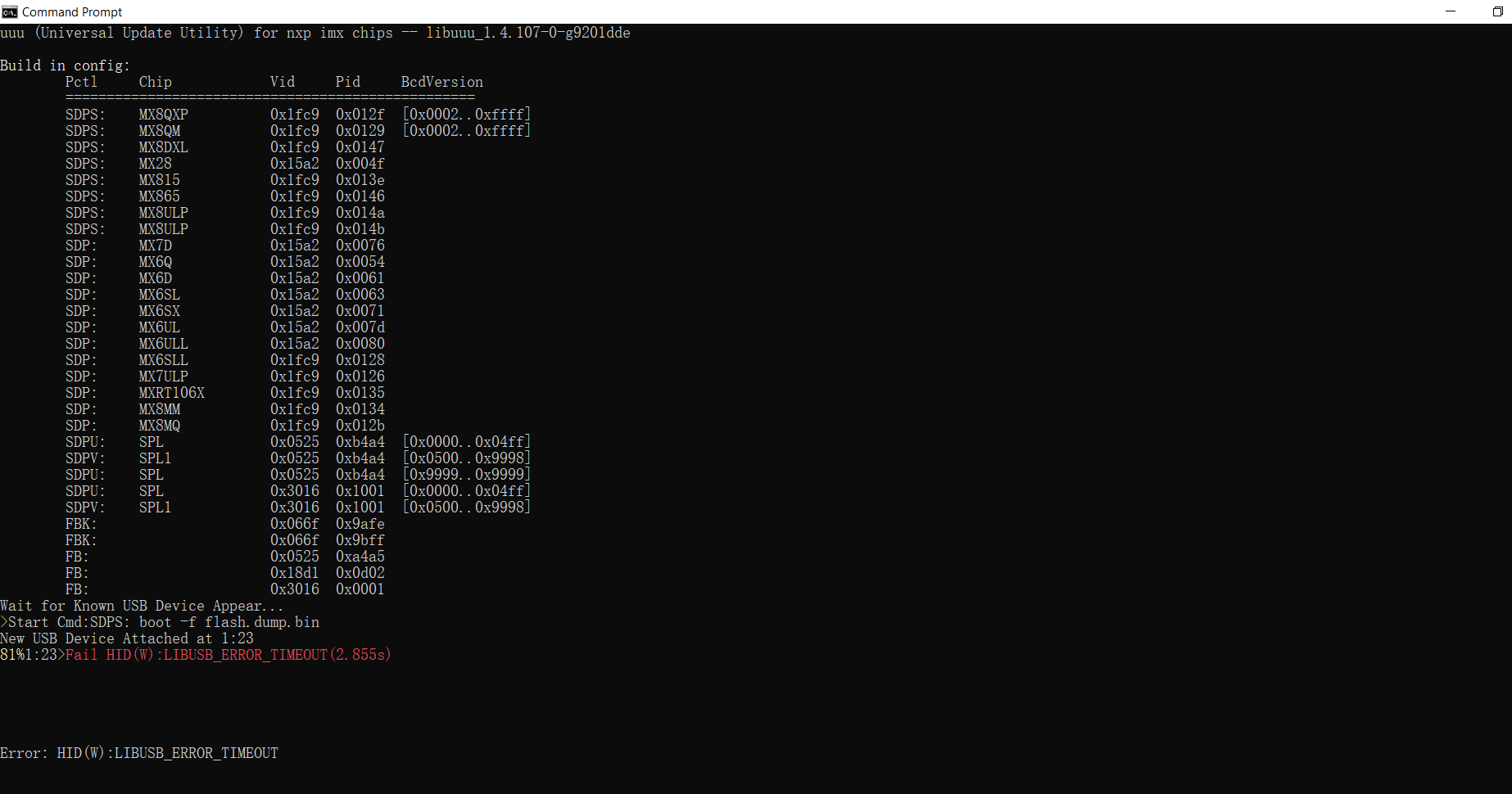 UUU to write the .img image which is generated from SD card into
