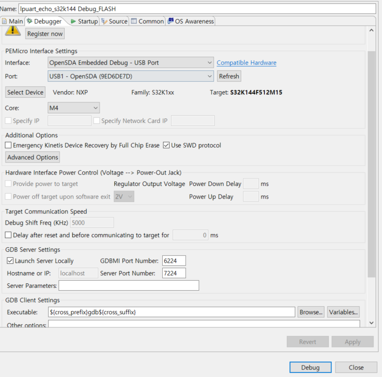 s32k144 is not working debug by opensda in s32k144 EVB - NXP Community
