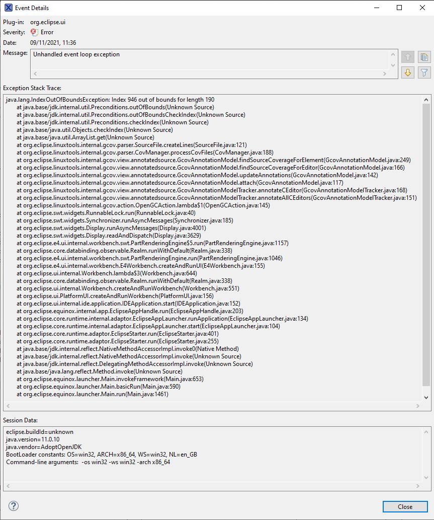 Try to open executed gcov files(*gcda,*gcno) but i... - NXP Community