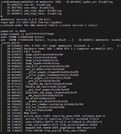 解決済み: i.MX8QXP memtester failed to run problem - NXP Community
