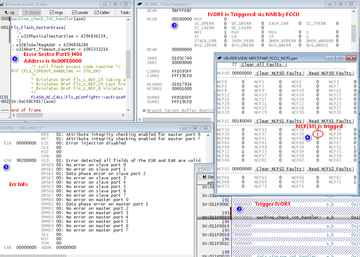 Solved: NCF[38] XBIC Error when erasing Flash - NXP Community