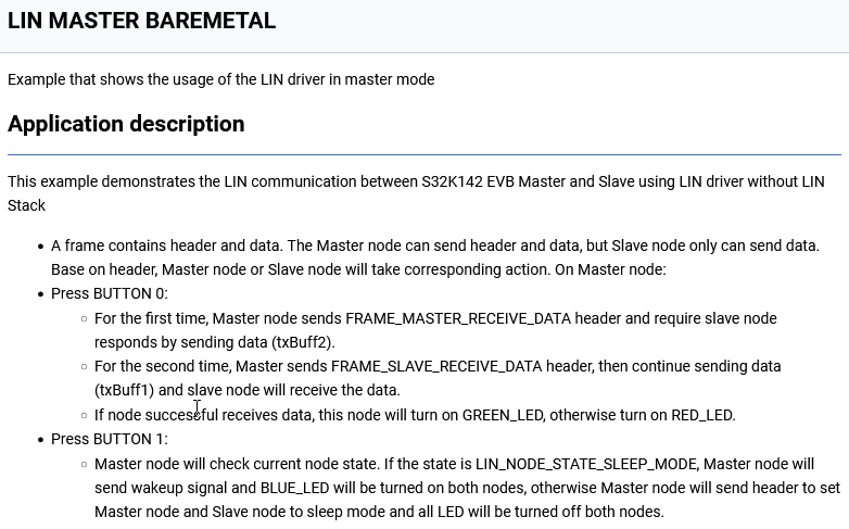 Solved: Not able to test S32K142 Lin Slave sample code - NXP Community