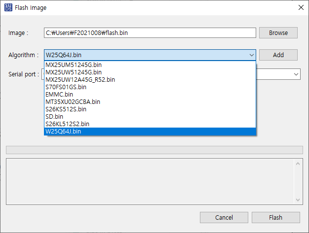 How to add another flash type into debugger flash menu? - NXP Community