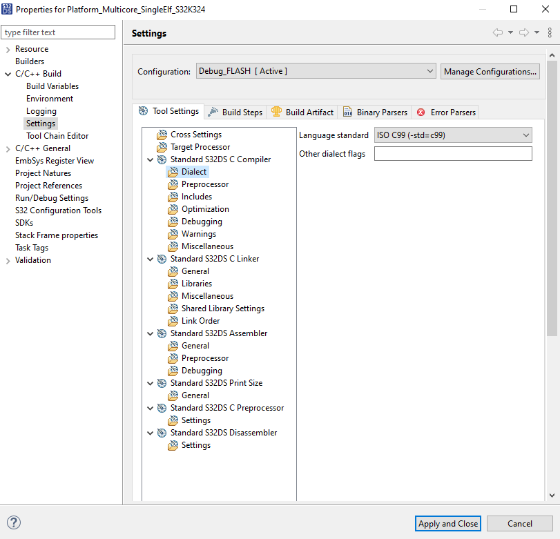 (S32DS for PA v2.1) How to configure the compiler option - NXP Community