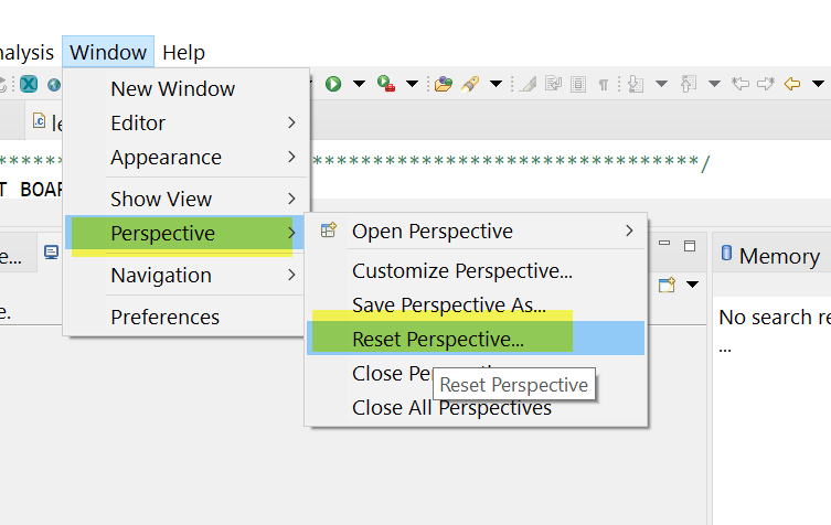 Solved: I can't get the Project Explore Window up . - NXP Community