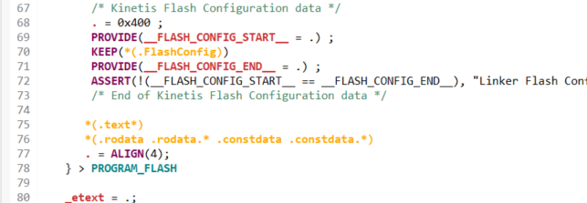 Solved: How to place const data in K8x External QSPI flash - NXP Community