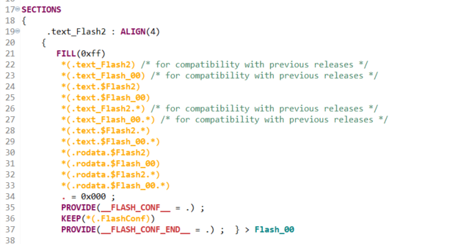 Solved: How to place const data in K8x External QSPI flash - NXP Community