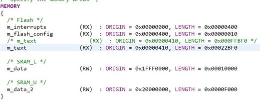 boot loader linker file