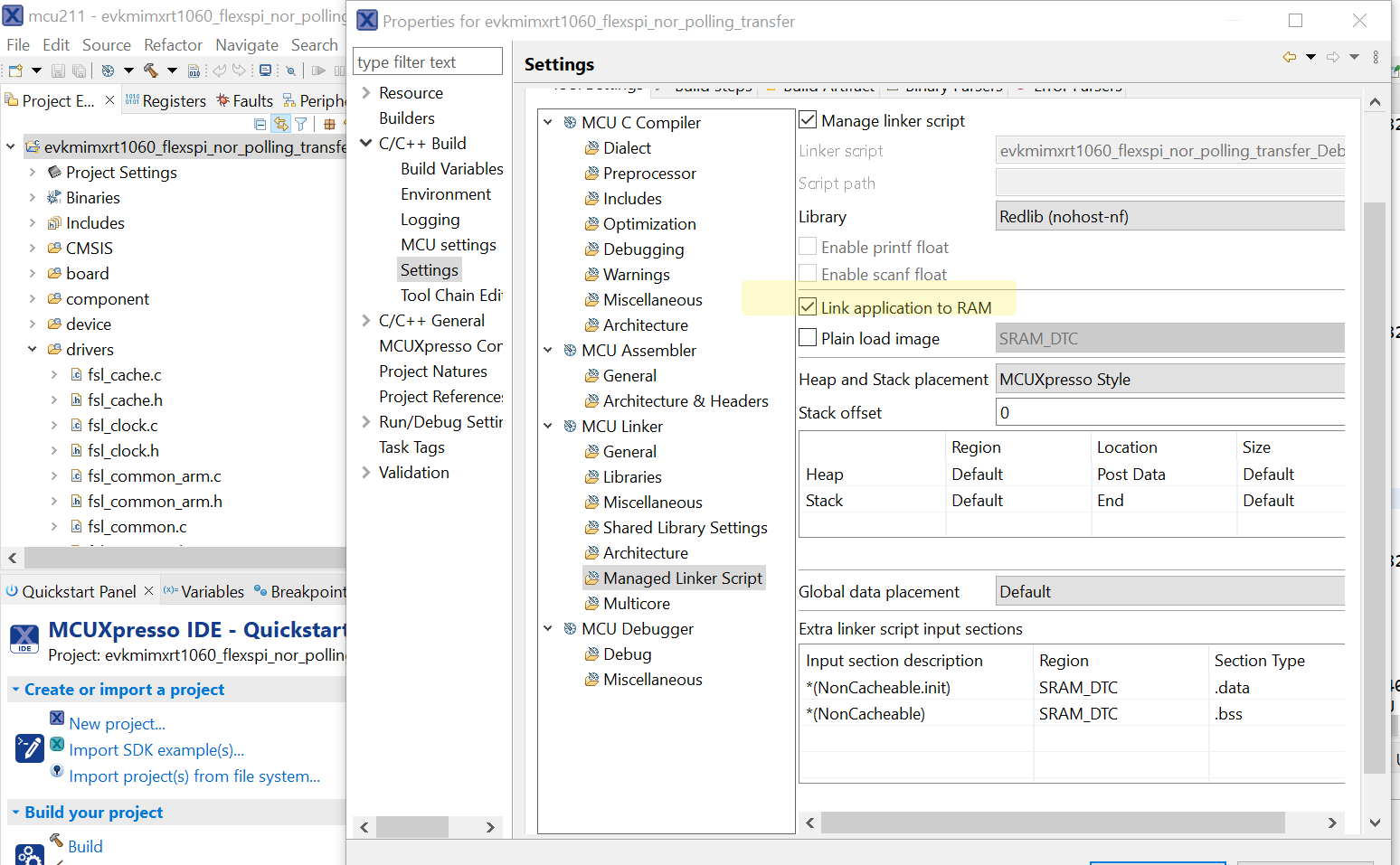 Solved: Debugger fails with FlexSPI Nor Flash instruction - NXP Community