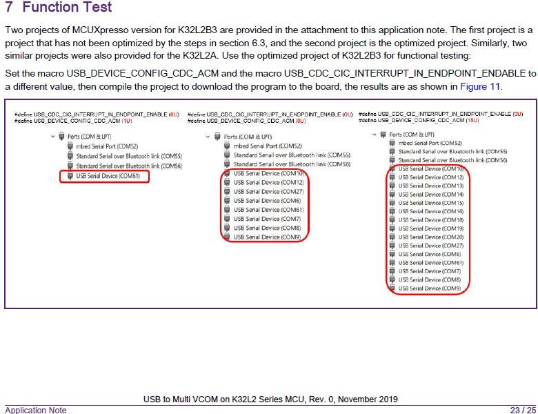 AN12597 USB to Multi VCOM on K32L2 Series MCU - NXP Community