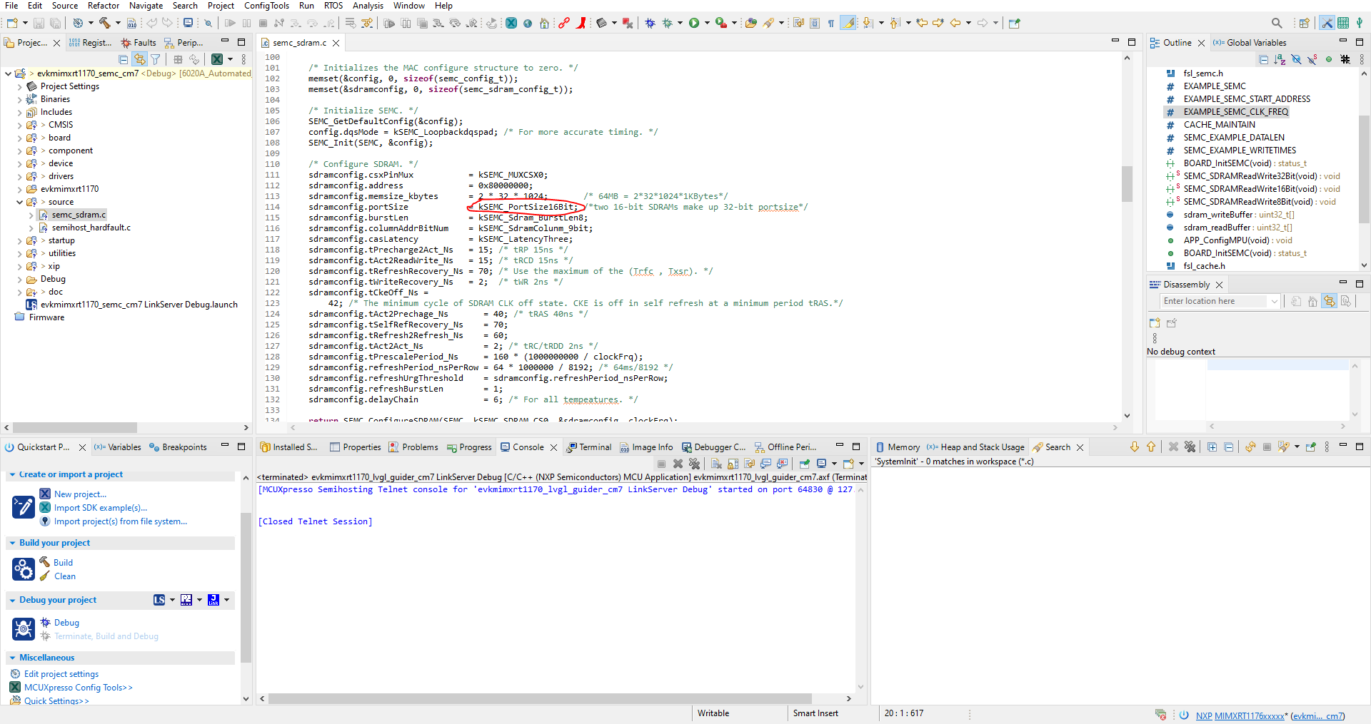SDRAM as primary RAM on custom board hard faults - NXP Community