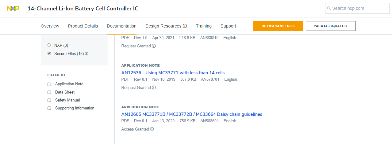 BMS方案设计咨询 - NXP Community