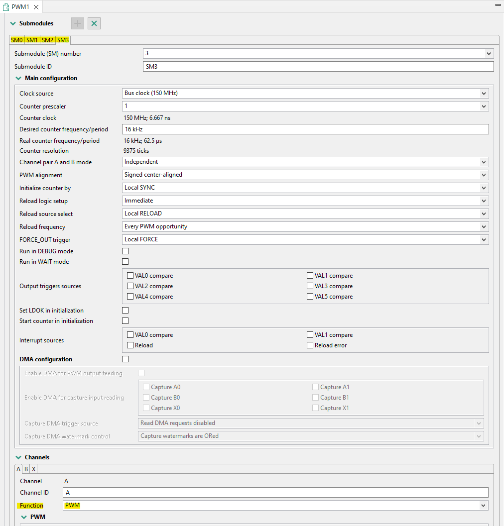 HOW TO ACTIVE PWM AT RT1050 - NXP Community