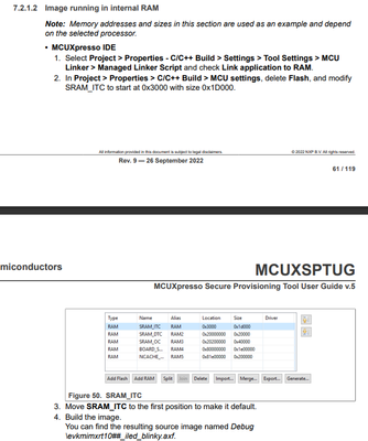 i.MX RT1176 boot from flash but execute from SRAM - NXP Community