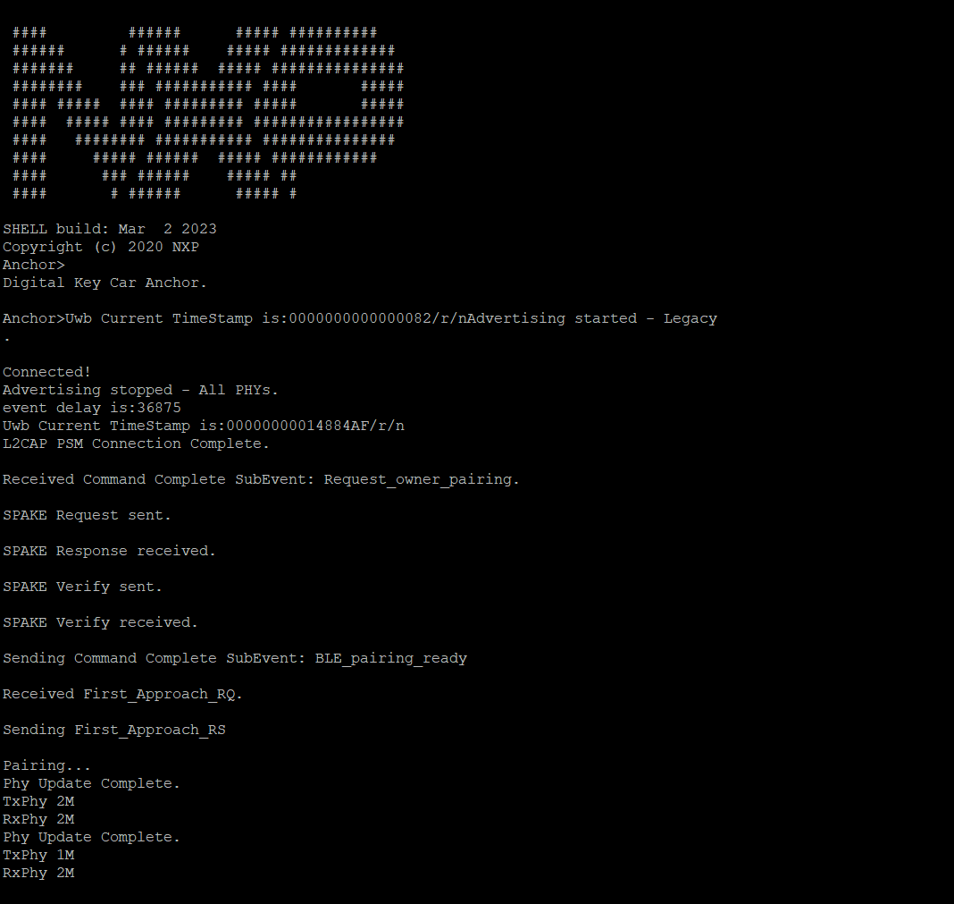 frdmkw38 digital_key_car_anchor paring issue NXP Community