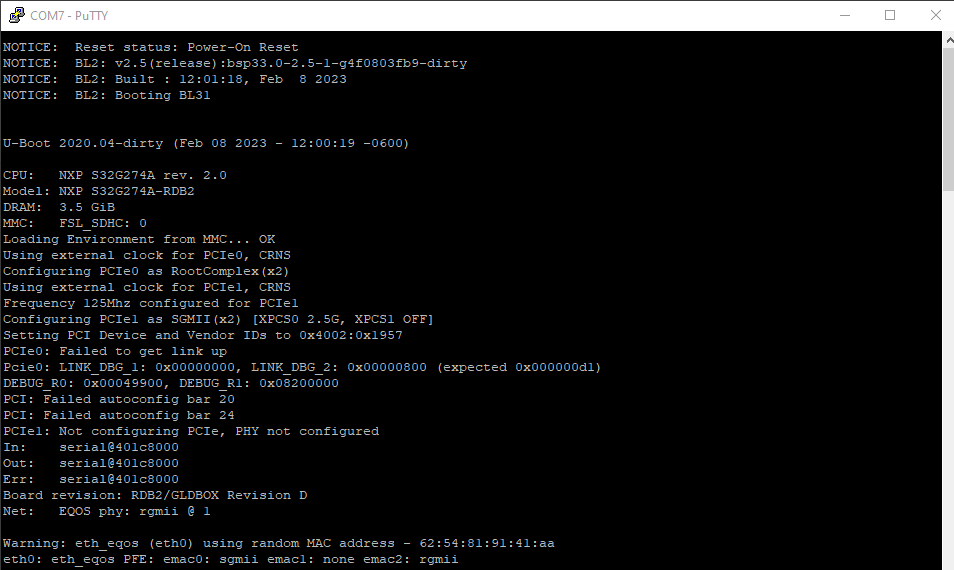 Solved: S32G M7_0 core failed to boot A core - NXP Community