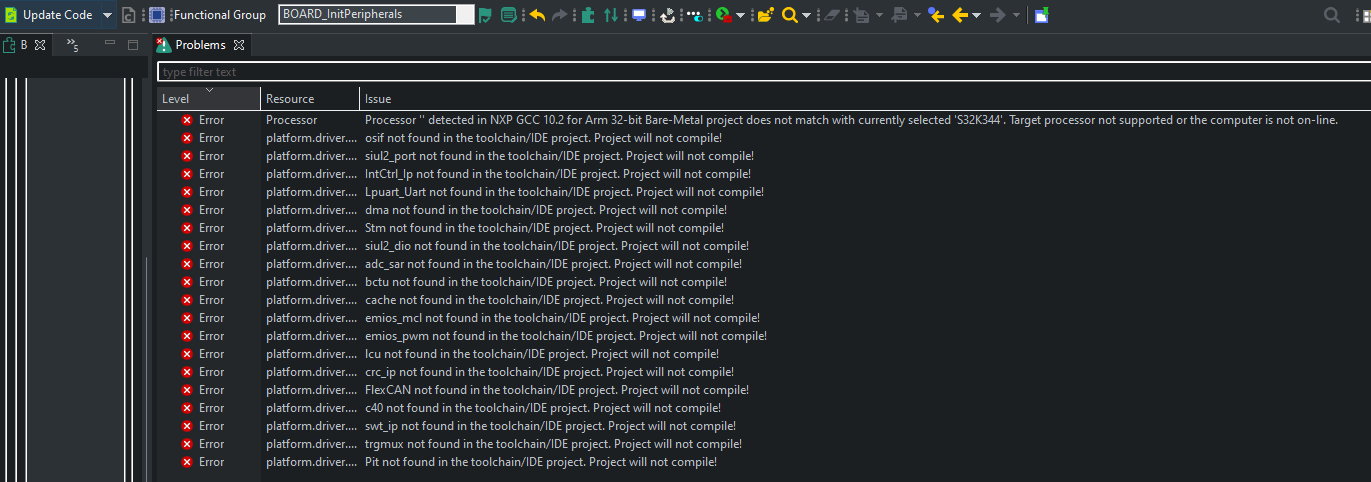 S32K344 S32DS Peripheral tool -- Problems - NXP Community