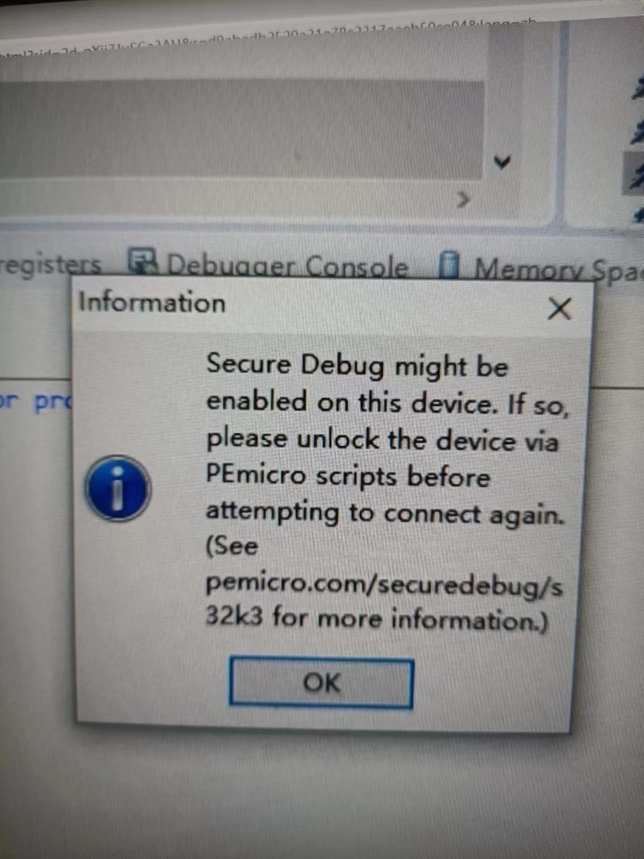 USB-ML-UNIVERSAL-FX burn S32K314 error - NXP Community