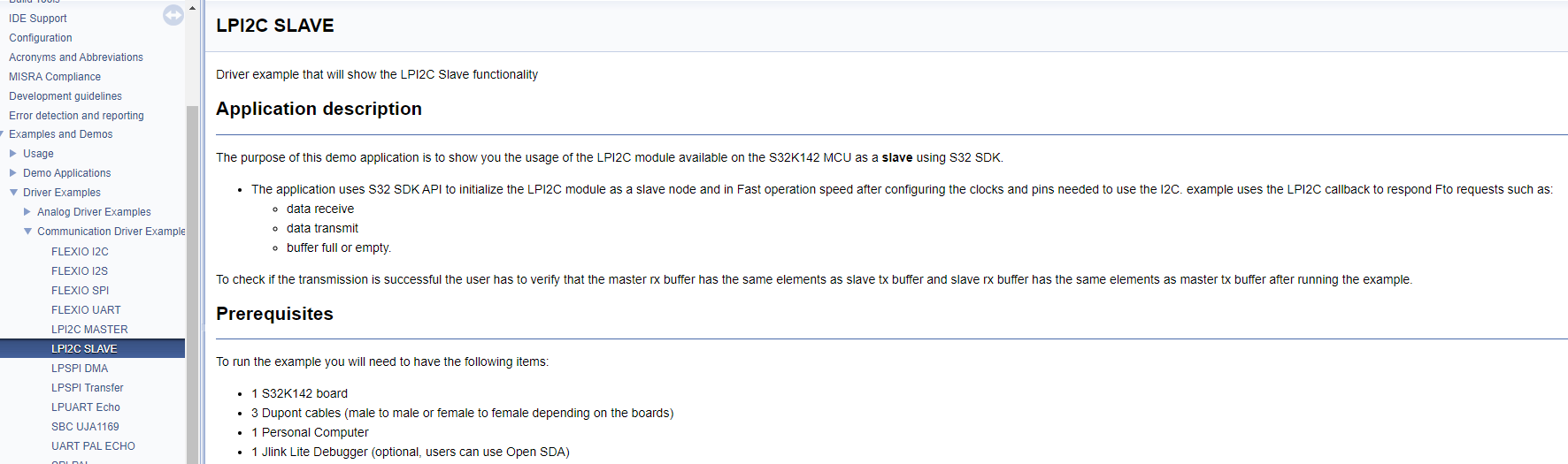 FS32K142UAT0VLFT - I2C Interface in Slave Mode - NXP Community