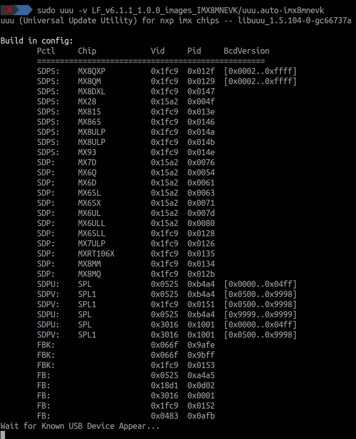 UUU Download image issuse LIBUSB_ERROR_TIMEOUT NXP Community