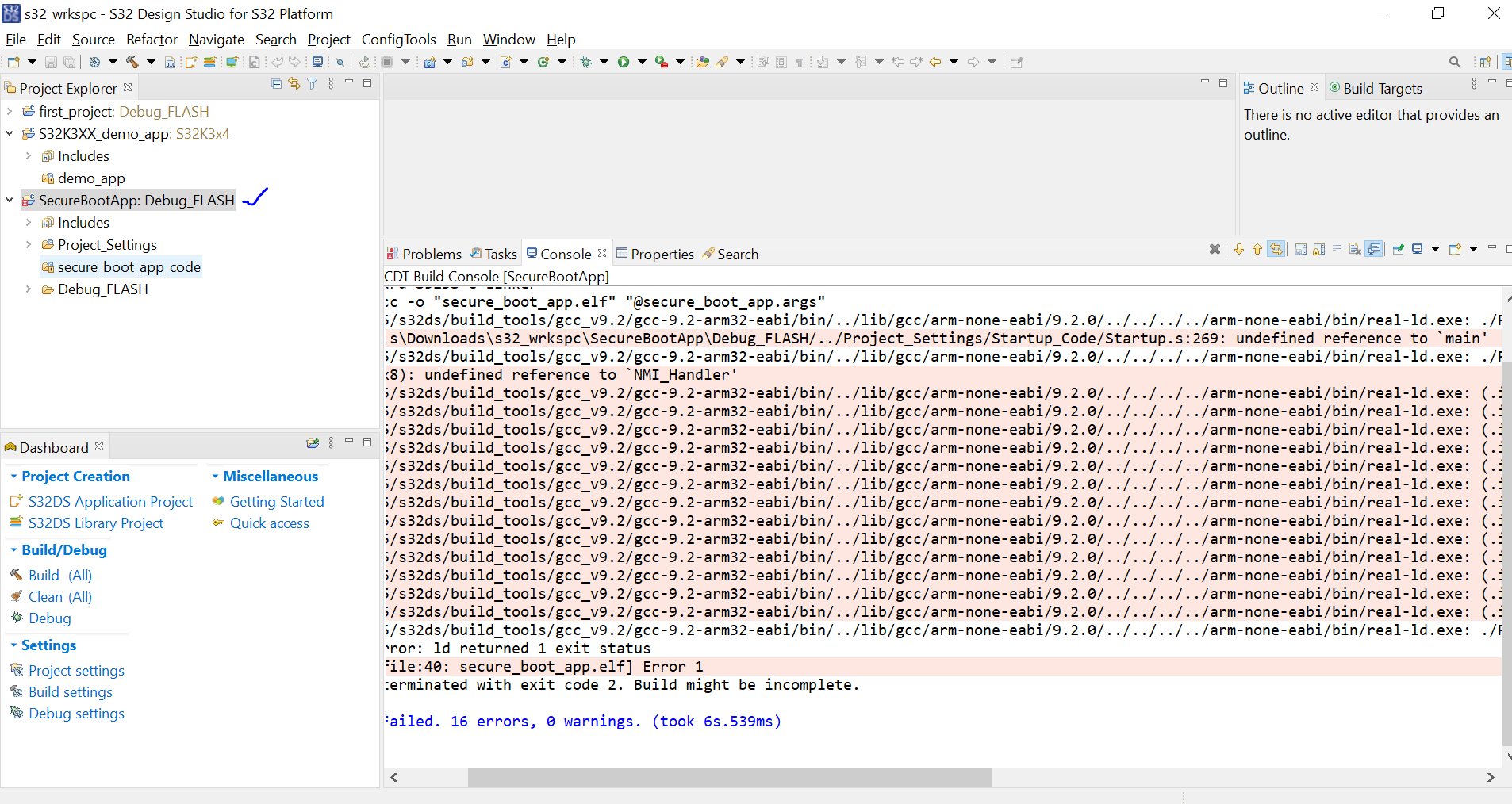 S32k311 HSE demo app not compiling - NXP Community