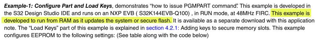 Debug S32K144 CSEc example issues - NXP Community
