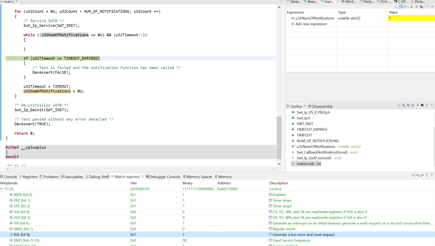 Solved: SWT0 S32K312 doens't work in Debug Mode - NXP Community