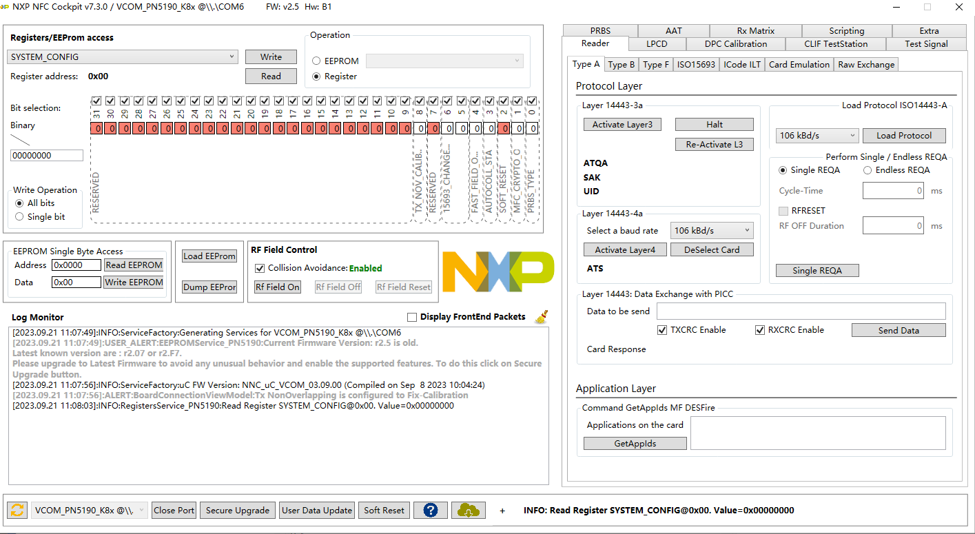 Errors of PNEV5190BP RF and SPI - NXP Community