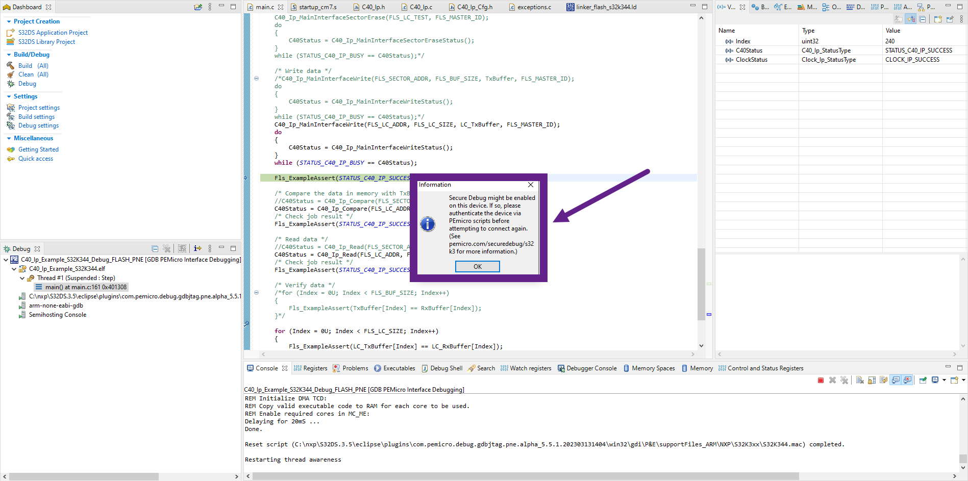 S32K3] Restrict the debug access with a password when HSE is not