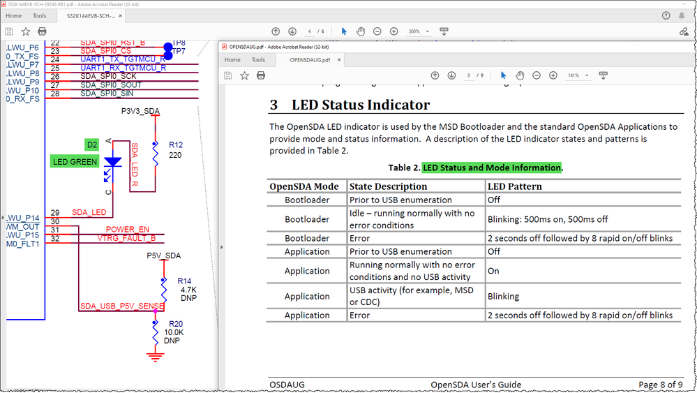 LED Status Indicator S32K144EVB D2 LED GREEN.png