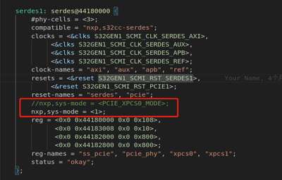 S32G SerDes mode - NXP Community