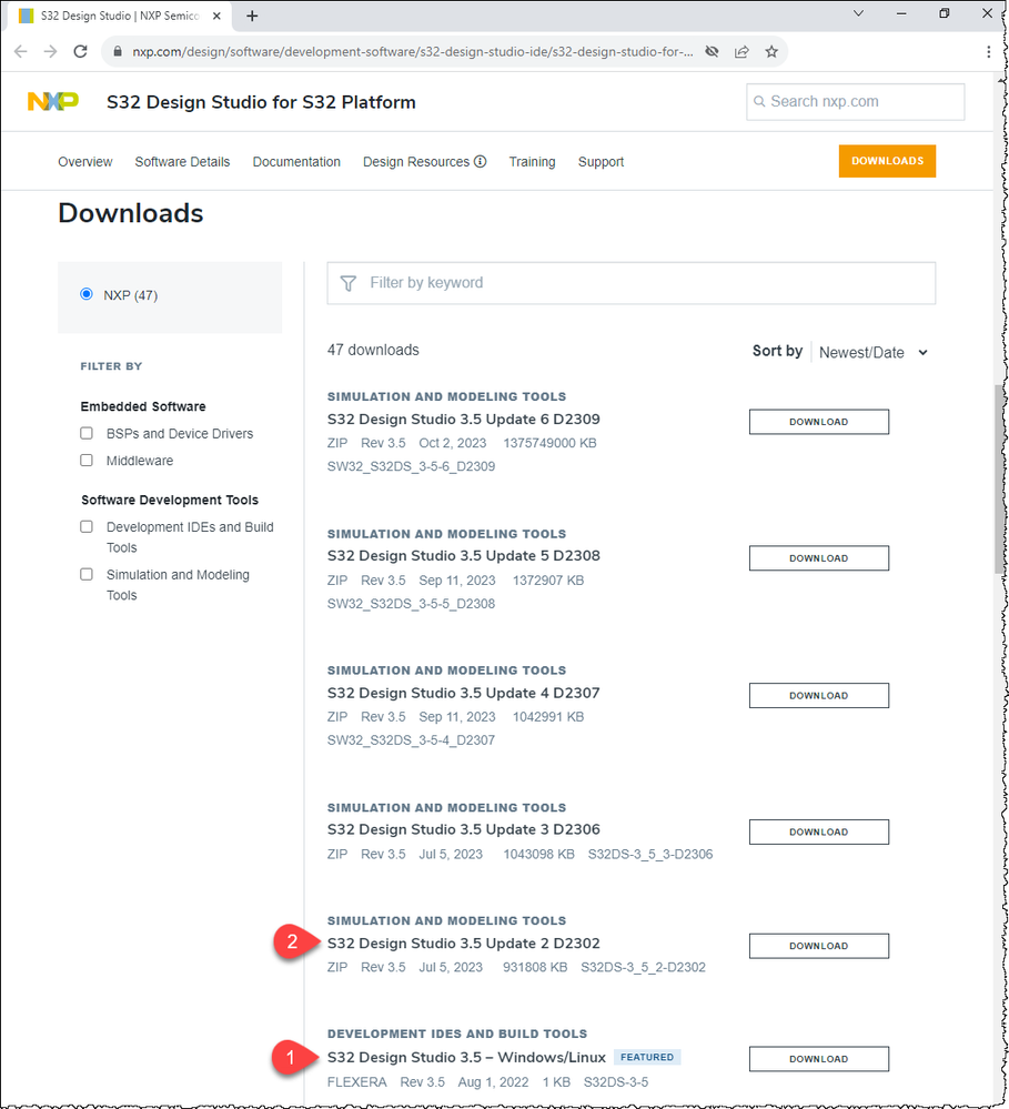 Download S32 Design Studio 3.5 and Update 2 step 1&2.png