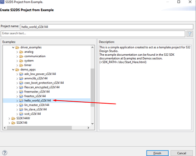 Solved: [S32144K] Get the hello world example - NXP Community