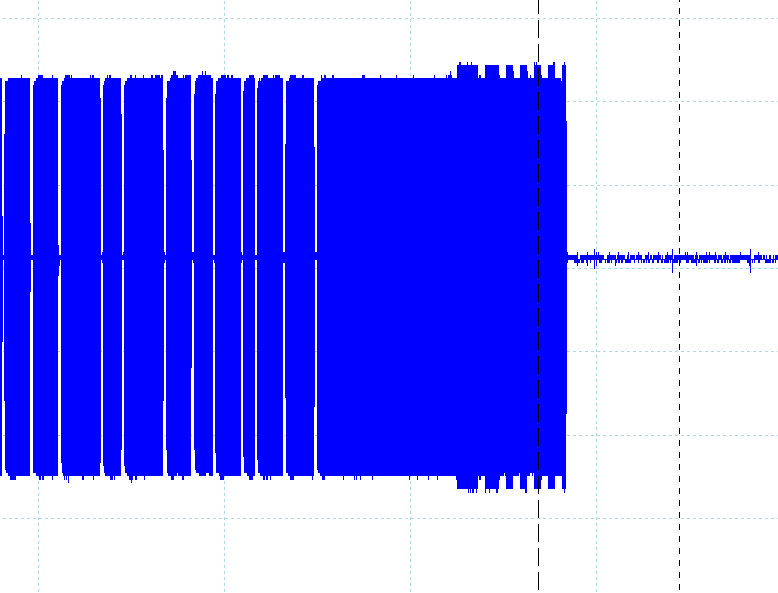 End of transmission with start of response