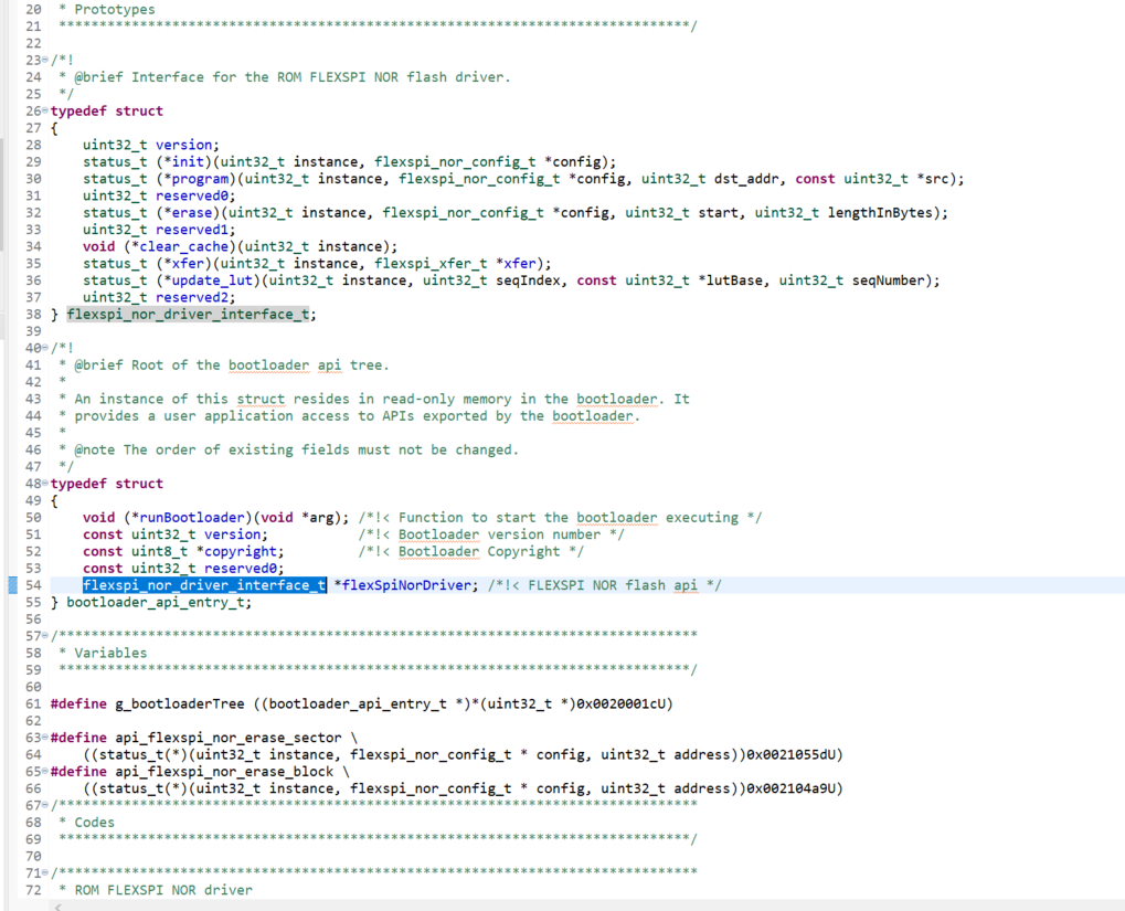 Solved: imx rt 1024: What is this strange address for ROM_FLASH_INIT ...